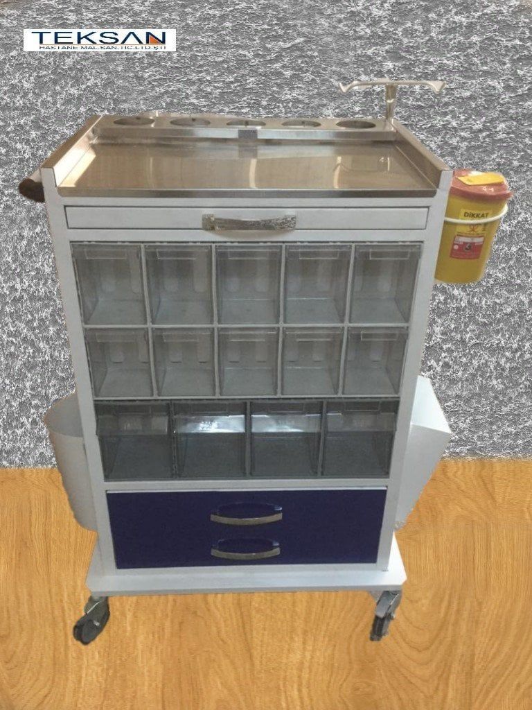 Acil Tedavi Arabası Çekmece Altta - Medikaltec Acil Tedavi Arabası Çekmece Altta