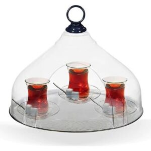 KÜÇÜK BOY KAPALI VE ŞEFFAF ÇAY TAŞIMA TEPSİSİ