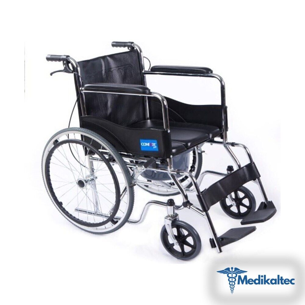 Medikaltec 680 Tuvalet Özellikli Tekerlekli Sandalye Medikaltec3006 - Görsel 1 (Ön görünüm)