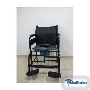 Hasta Sandalyesi Lazımlıklı Oturma yeri - Medikaltec Hasta Sandalyesi Lazımlıklı Medikaltec7557 - Görsel 2 (Ön görünüm)