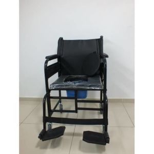 Hasta Sandalyesi Lazımlıklı Oturma yeri - Medikaltec Hasta Sandalyesi Lazımlıklı Medikaltec7557 - Görsel 2 (Ön görünüm)