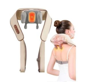 Medikaltec Medilix 2023 Model 4 Tuş 16 Toplu Ovmalı Isıtmalı Masaj Aleti Boyun Sırt Bel Omuz Tüm Vücut Masaj