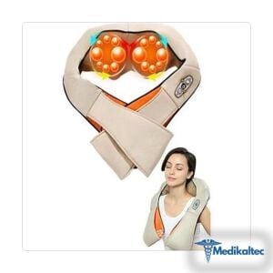 Medikaltec Medilix 2023 Model 4 Tuş 16 Toplu Ovmalı Isıtmalı Masaj Aleti Boyun Sırt Bel Omuz Tüm Vücut Masaj - Görsel 2