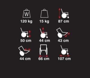 Golfi 2 Tekerlekli Sandalye Golfi-2 Ekos - Medikaltec 2 Tekerlekli Sandalye