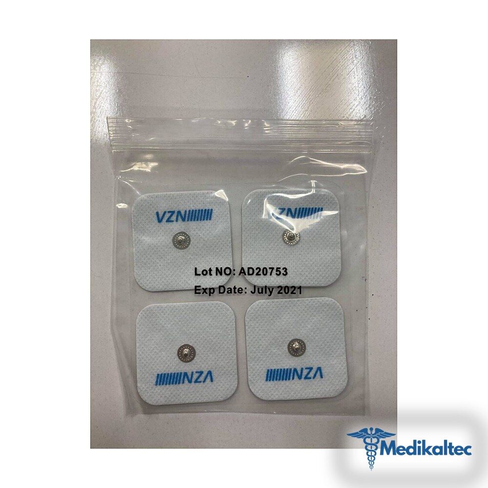Medikaltec Çıtçıtlı Tens Pedi Medikaltec4017 - Görsel 1 (Ön görünüm)