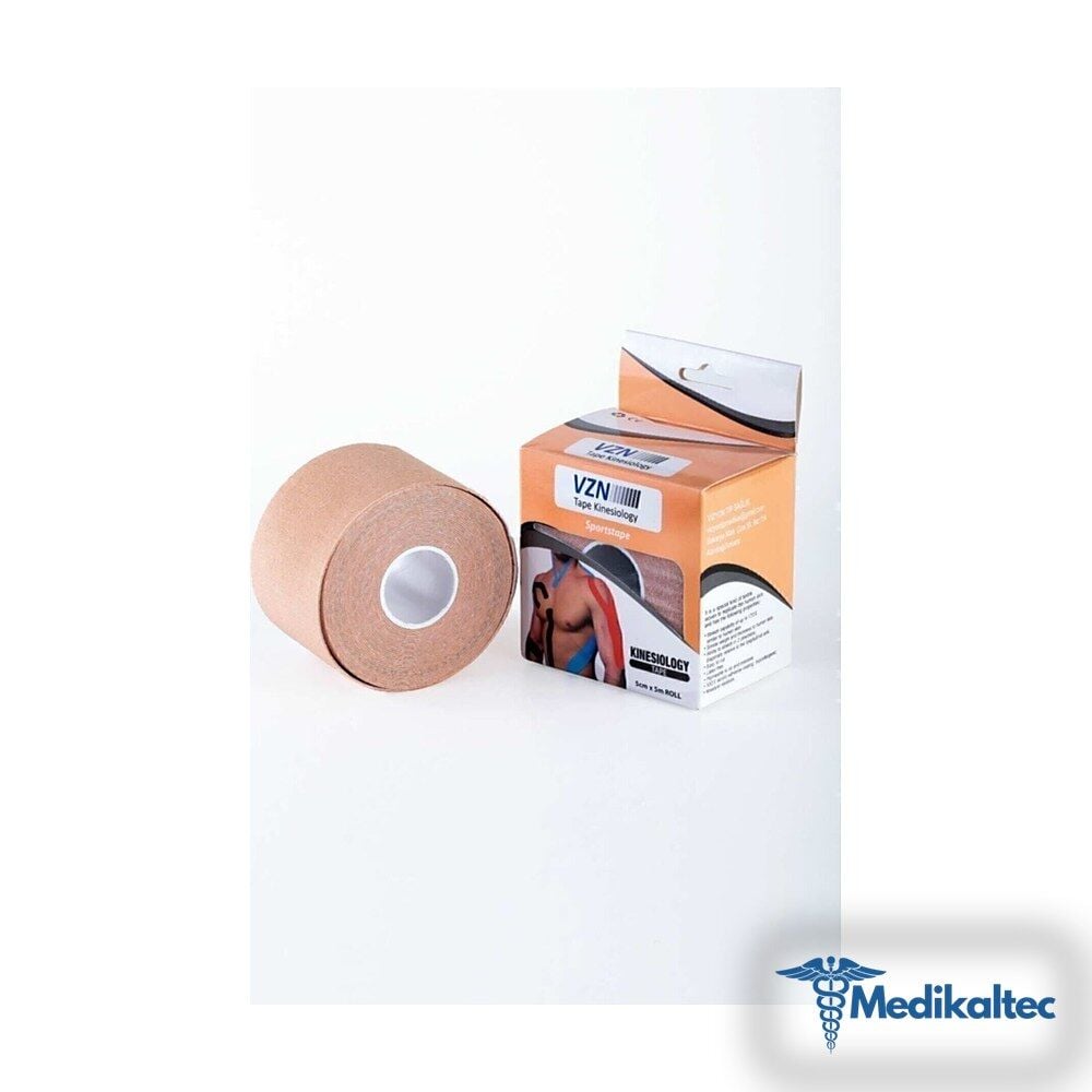 Medikaltec Ağrı Bandı - Kinesio Bant - Sporcu Bandı - Ağrı Bandı Ten Rengi 5cmx5m Medikaltec4019 - Görsel 1 (Ön görünüm)