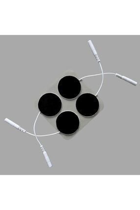 Medikaltec Elektrot 3.2x3.2 cm Ems Tens  - Medikaltec Elektrot 3.2x3.2 cm Ems Tens Cihazı Pin Girişli 2 Paket 8 AdetYuvarlak Soketli