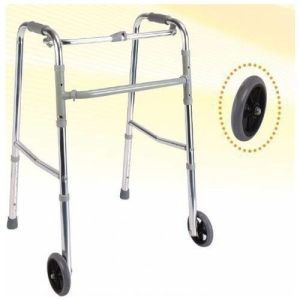 Medikaltec  İthal Alüminyum Hareketli Tekerlekli Walker Hasta Yaşlı Yürüteci