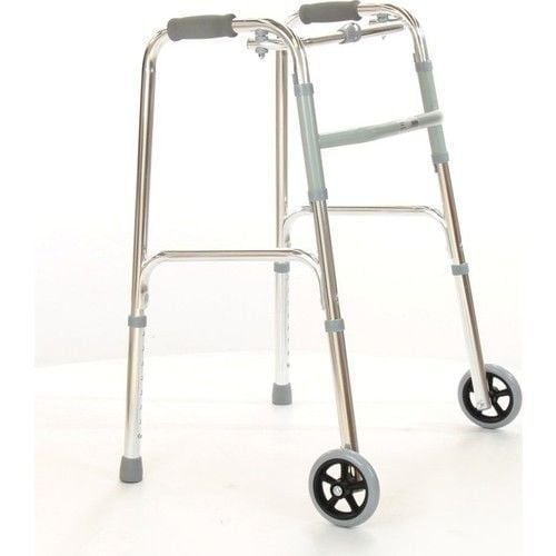 Medikaltec  İthal Alüminyum Hareketli Tekerlekli Walker Hasta Yaşlı Yürüteci