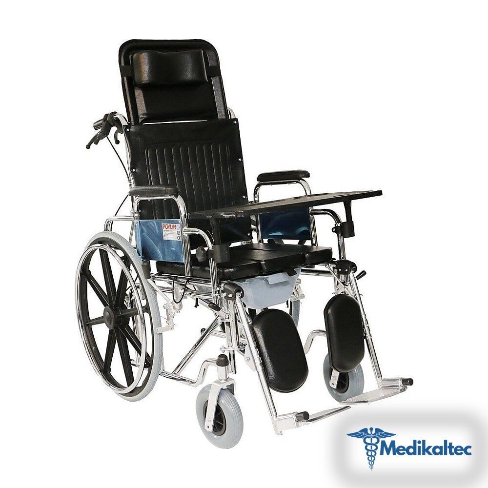 Medikaltec Poylin P615 Banyo Tuvalet Tekerlekli Sandalye - Görsel 1
