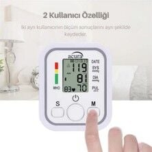 AC-463K Türkçe Konuşan Çift Kullanıcı Özellikli Koldan Tansiyon Aleti Pil Hediyeli