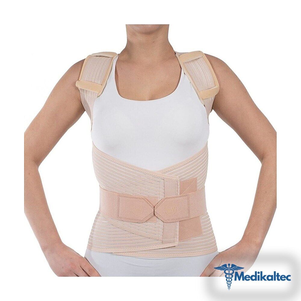 Medikaltec Dorsolomber/torakolomber Çelik/fleksible Balenli Korse - (xl) Medikaltec3033 - Görsel 1 (Ön görünüm)