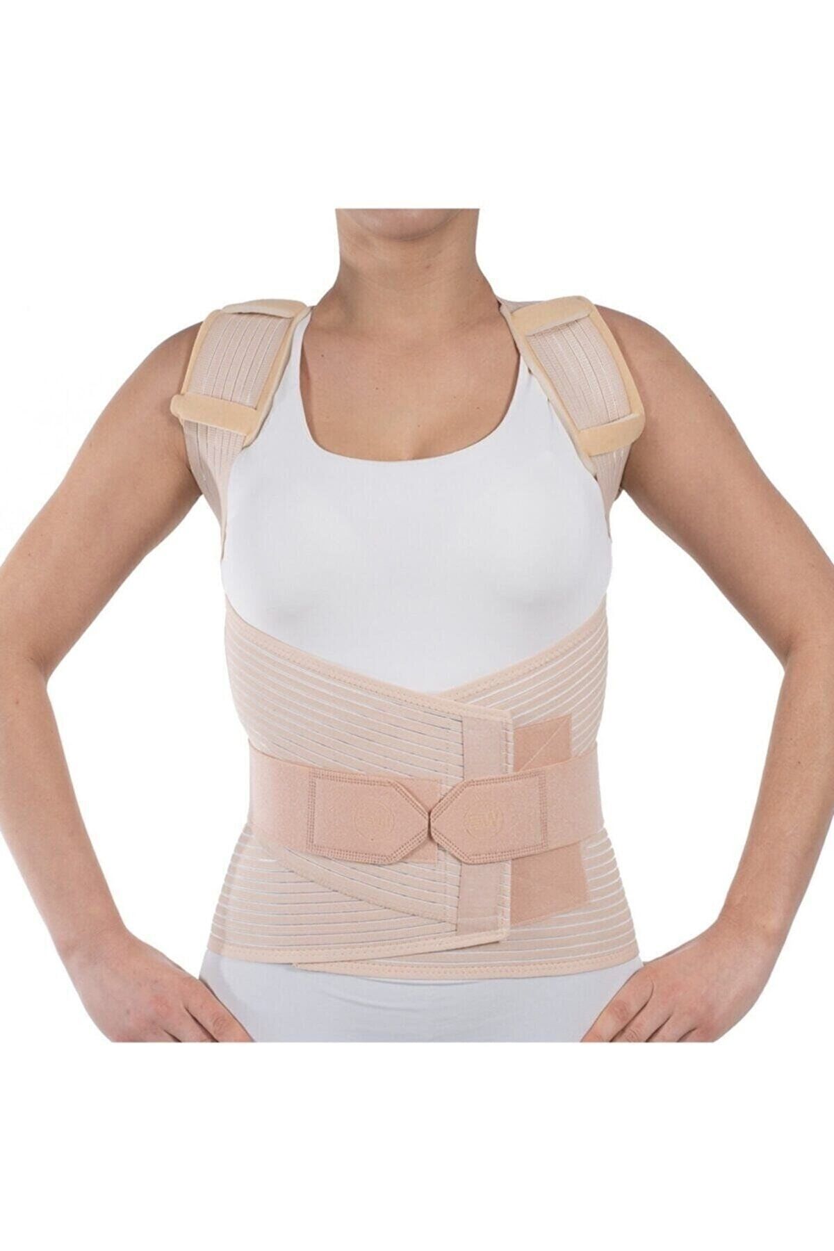 Medikaltec Dorsolomber/torakolomber Çelik/fleksible Balenli Korse - (xl) Medikaltec3033 - Görsel 1 (Ön görünüm)