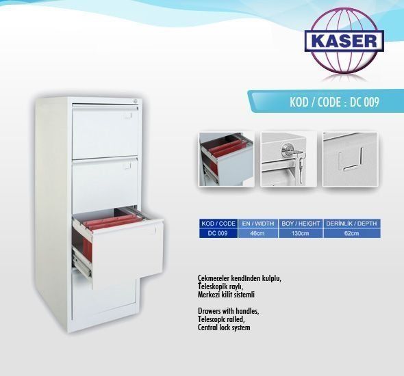 Kartoteks Dolap DC 009 İSTENİLEN EBATTA - Medikaltec Kartoteks Dolap DC