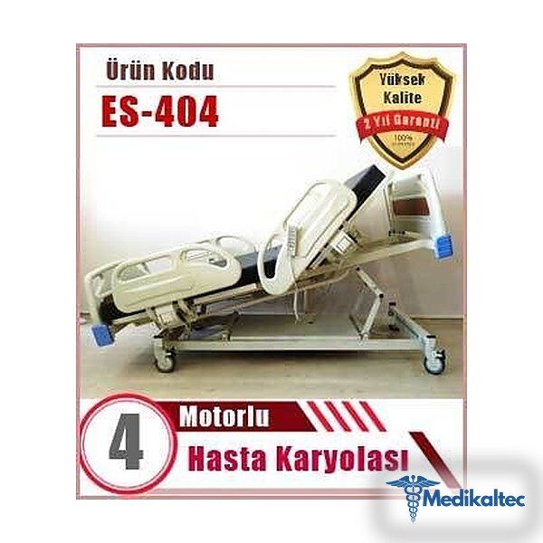4 Motorlu Hasta Yatağıdört motorlu yatak - Medikaltec 4 Motorlu Hasta Yatağı Medikaltec7589 - Görsel 1 (Ön görünüm)
