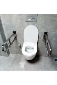 Engelli Tutunma Barı Tuvalet Kağıtlıklı Banyo Wc Paslanmaz Mat Sa