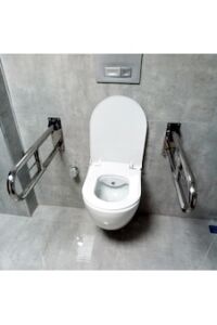 Engelli Tutunma Barı Tuvalet Kağıtlıklı Banyo Wc Paslanmaz Mat Sa