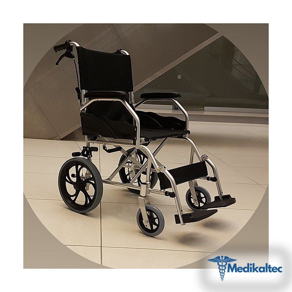 Medikaltec Leo 124 Refakatçi Kullanımlı Tekerlekli Sandalye - Görsel 1