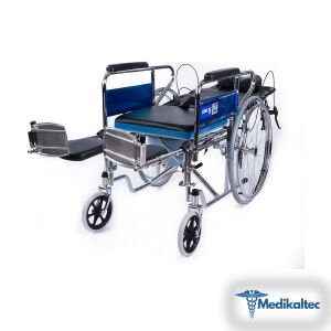 Medikaltec KY609GC Sırtı Yatar Ayak Kalkar Tuvalet Özellikli Tekerlekli Sandalye Medikaltec2048 - Görsel 2 (Ön görünüm)