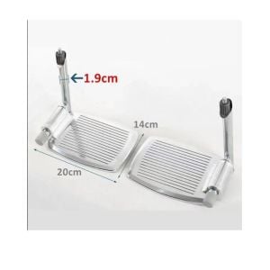 Medikaltec Tekerlekli Sandalye Ayaklık Pedalı Metal 2 Adet Medikaltec2050 - Görsel 1 (Ön görünüm)