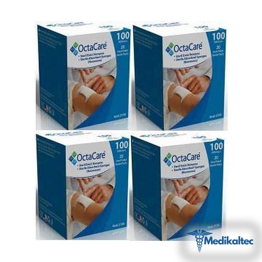 Octacare Steril Emici Kompres 20 AdetX4 - Medikaltec Octacare Steril Emici Kompres AdetX4 Kutu - Görsel 1