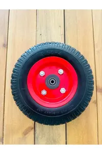 ÇAKIR 2.50-4 dolgu jantlı teker çelik jant ön görünüm
