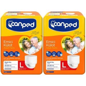 Canped Emici Külot Hasta Bezi Büyük Boy XLarge 120 Adet Eko Paket