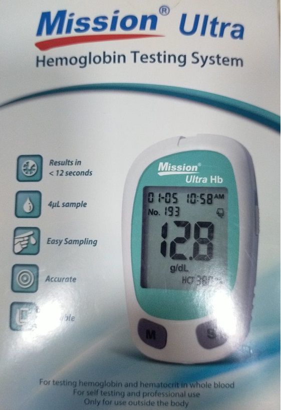 Acon Mission Hemoglobin CihazıAcon Missi - Medikaltec Acon Mission Hemoglobin Cihazı Medikaltec6417 - Görsel 1 (Ön görünüm)