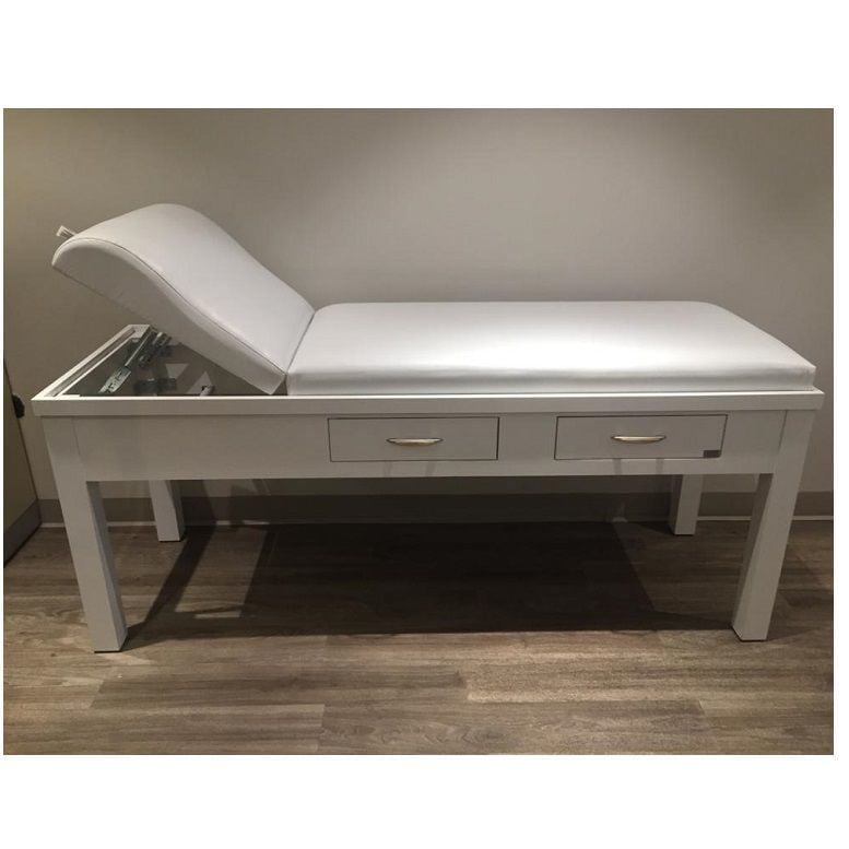 Beyaz Ahşap Muayene Masası Beyaz Ahşap M - Medikaltec Beyaz Ahşap Muayene Masası