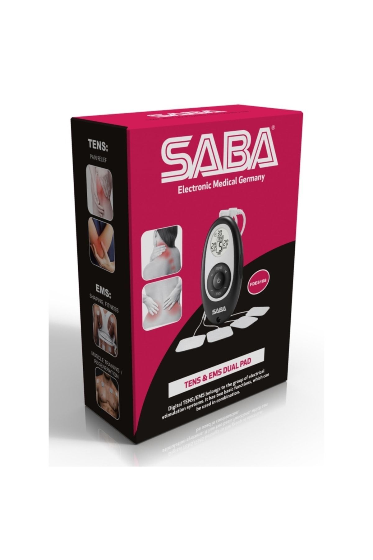 Medikaltec Saba Fdes108 Tens Ems Cihazı 2 Kanallı Medikaltec4095 - Görsel 1 (Ön görünüm)