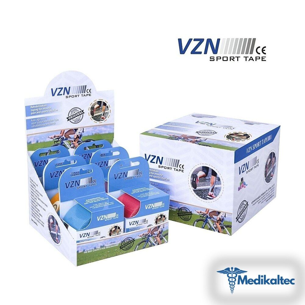 Medikaltec Vzn Kinesio Sport Tape – 5m X 5cm Sporcu Ağrı Bandı 4 Renk Medikaltec2096 - Görsel 1 (Ön görünüm)