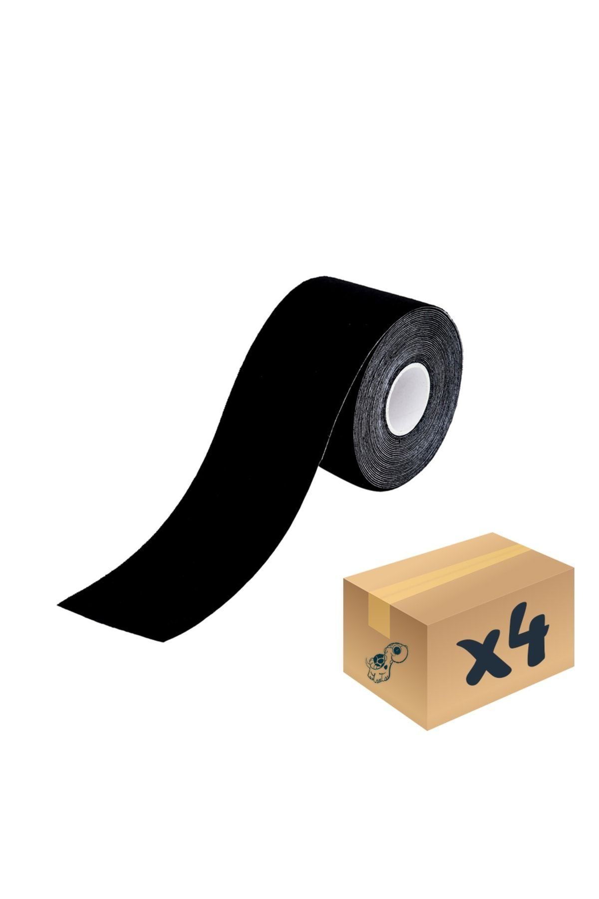 Medikaltec Vzn Kinesio Sport Tape – Sporcu Ağrı Bandı 5m X 5cm Siyah 4 Adet Medikaltec2101 - Görsel 1 (Ön görünüm)