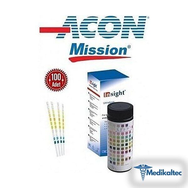 Acon İdrar Stribi Çubuğu 100 Testİdrar a - Medikaltec Acon İdrar Stribi Çubuğu Test Medikaltec8754 - Görsel 1 (Ön görünüm)