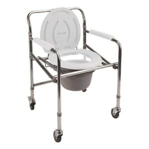 Komot Klozetli Tekerlekli Banyo Tuvalet - Medikaltec Komot Klozetli Tekerlekli Banyo… Medikaltec7663 - Görsel 1 (Ön görünüm)