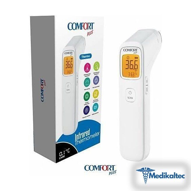 Medikaltec Comfort Plus Thermo Temassız Kızılötesi Profesyonel Ateş Ölçer Termometre - Görsel 1