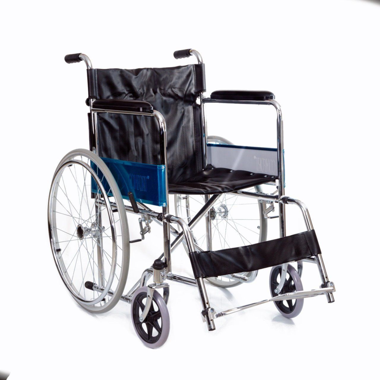 Comfort Plus BZ809 Derili Nikelaj Kaplı - Medikaltec Derili Nikelaj Kaplı Standart Tekerlekli Sandalye Medikaltec8768 …