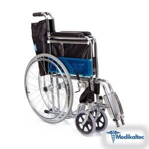 Medikaltec Comfort Plus BZ809 Derili Nikelaj Kaplı Standart Tekerlekli Sandalye - Görsel 2
