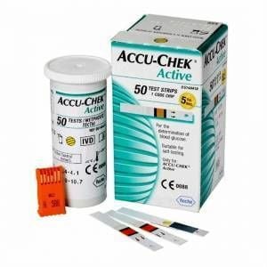 Accu Chek Active 50 Şeker Ölçüm Çubugu 1 - Medikaltec Active Şeker Ölçüm Çubugu 1 Kutu