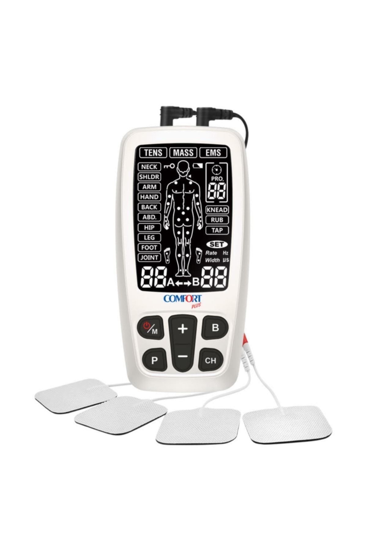 Medikaltec Comfort Plus R-c4a Şarj Edilebilir Tens Ems Masaj Cihazı