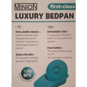 Minion Plastik Sürgü Hasta için Tuvalet  - Medikaltec Minion Plastik Sürgü Hasta için Tuvalet MN