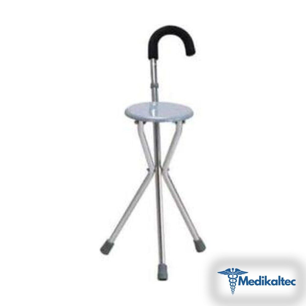Medikaltec Alüminyum Oturaklı Baston Medikaltec3125 - Görsel 1 (Ön görünüm)