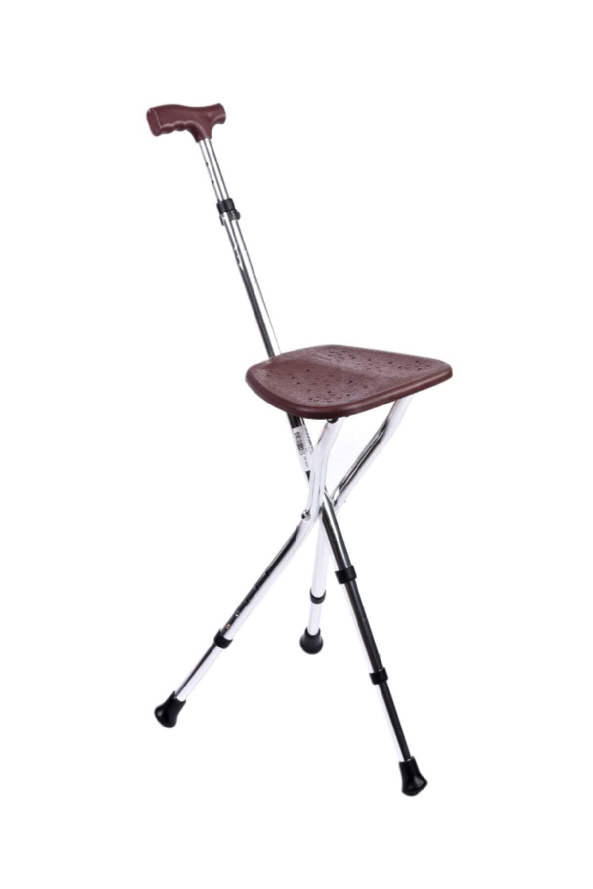 Medikaltec Dm-74 Oturaklı Baston (yüksekliği Ayarlanır) Medikaltec2133 - Görsel 1 (Ön görünüm)