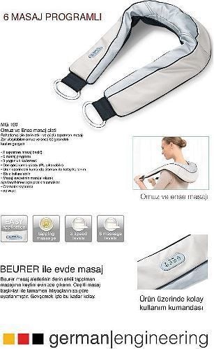 Beurer MG 150 Tapotman Ense Boyun Omuz M - Medikaltec MG Tapotman Ense Boyun Omuz Masaj Aleti
