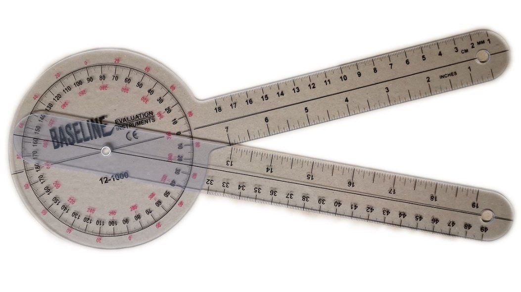 Baseline Plastik Gonyometre 360 Derece 3 - Medikaltec Baseline Plastik Gonyometre Derece cm