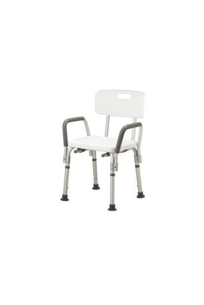Banyo Taburesi KolluDUŞ SANDALYESİ ALÜMİ - Medikaltec Banyo Taburesi Kollu Medikaltec8796 - Görsel 1 (Ön görünüm)