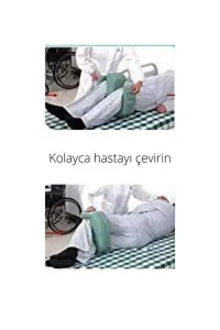 Hasta çevirme süngeri ön görünüm