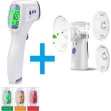 Ac-4020 Taşınabilir Mesh Nebulizatör Çok Hafif Süper Sessiz + Ac-9270 Dijital Temassız Ateş Ö