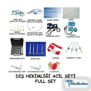 Medikaltec Acil Seti Diş Hekimliği İçin Full Set - Görsel 1