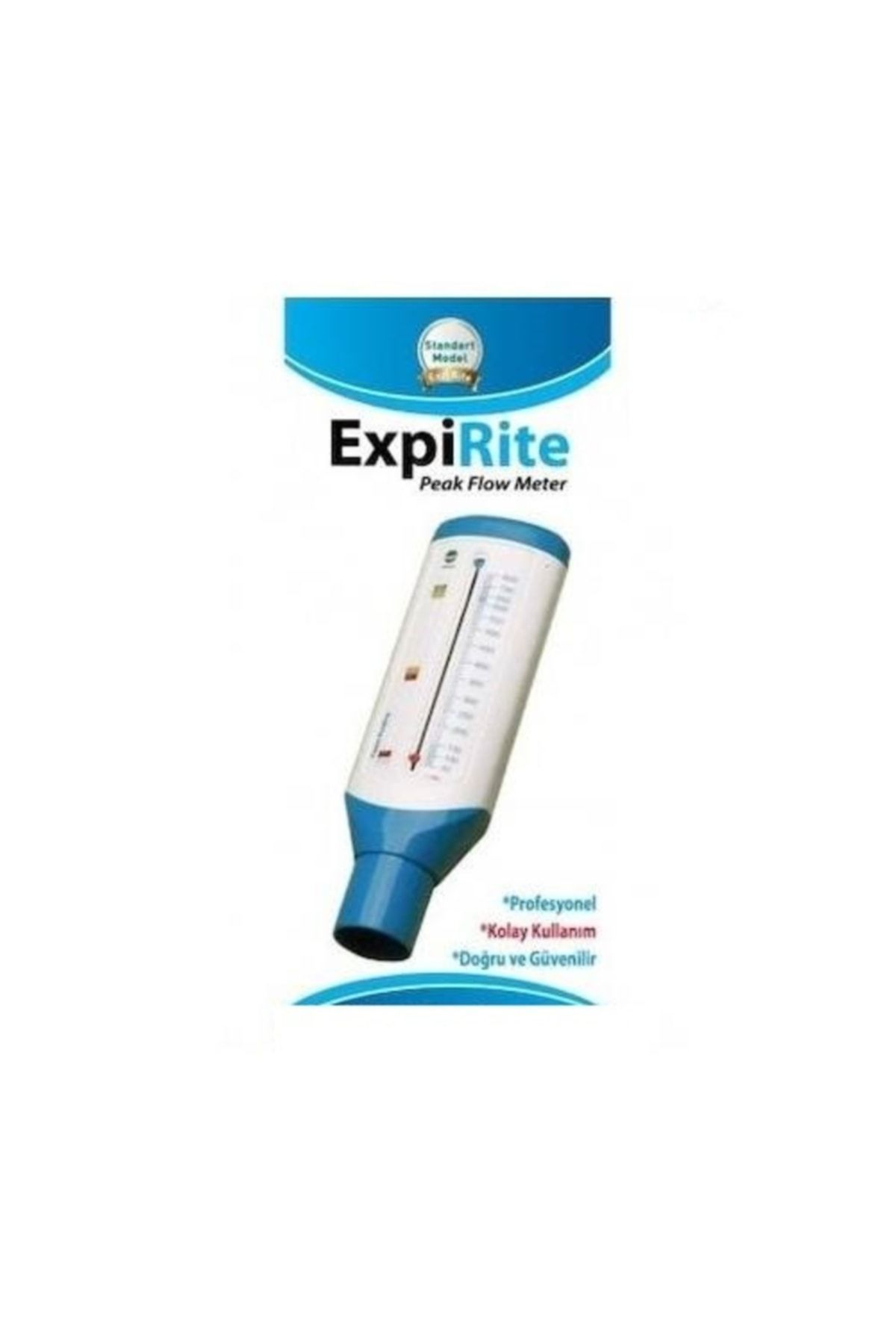 Medikaltec Expirite Peak Flow Metre +5 Adet Ağızlık Medikaltec4149 - Görsel 1 (Ön görünüm)