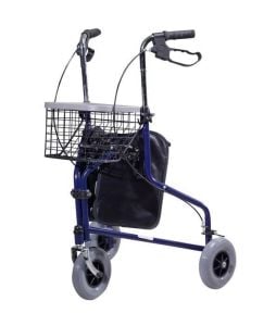 3 Tekerlekli Çantalı Frenli Walker Yürüt - Medikaltec 3 Tekerlekli Çantalı Frenli Walker Yürüteç